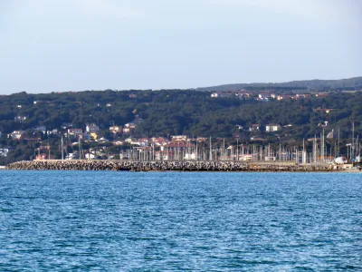 Blick auf die Küste von Castiglioncello